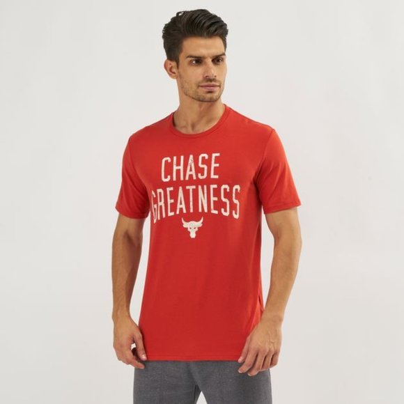 Under Armour Project Rock Chase Greatness T-Shirt - Picture 4 of 6